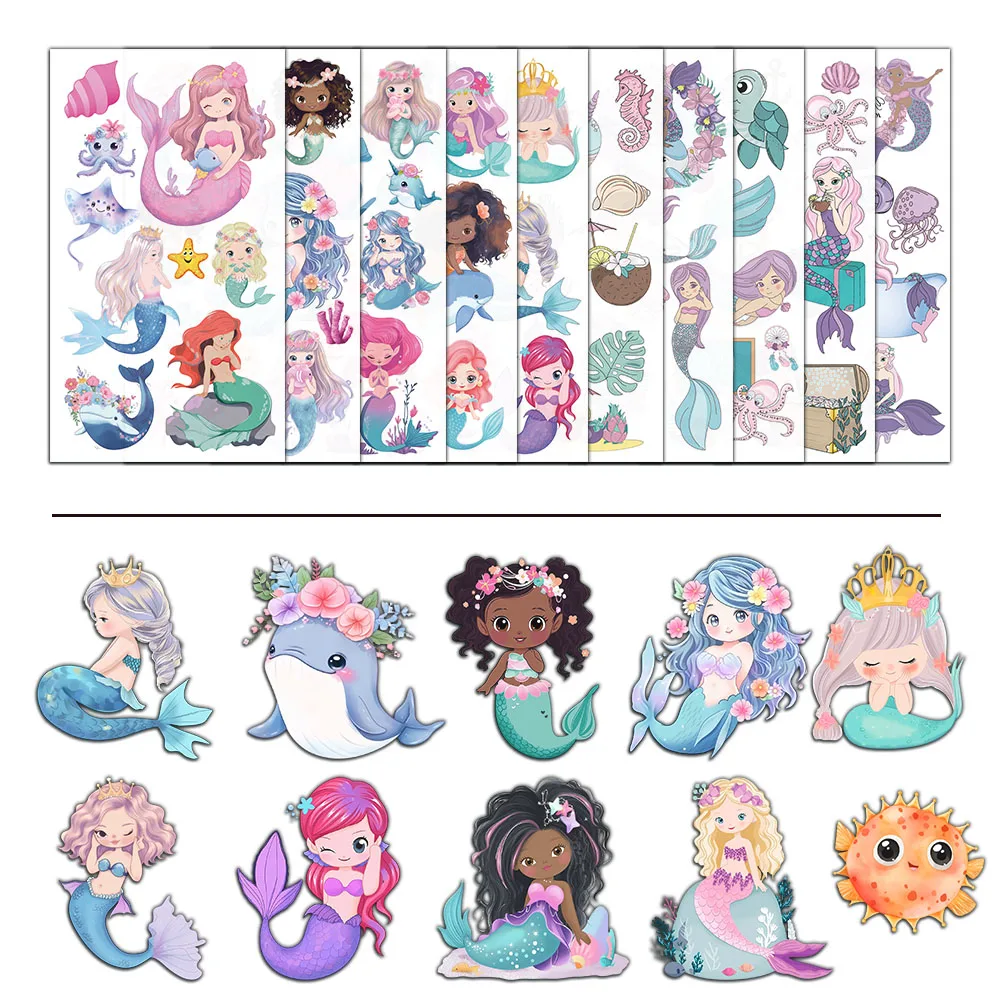 10/PCS Mermaid Tatt…