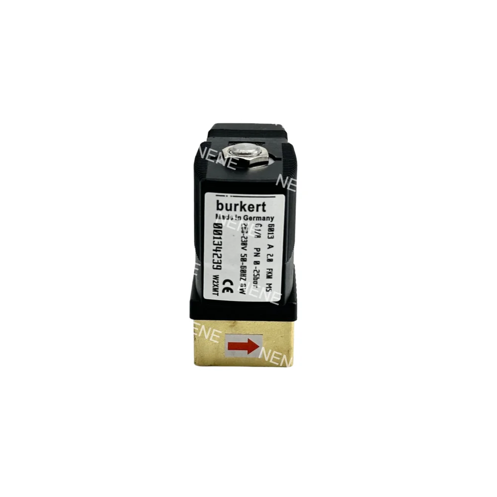 Burkert Electromagnetic Valve 00134239 G1/8 AC220V 6014 C Normally Closed 0~25bar 3/2 Way Brass Body