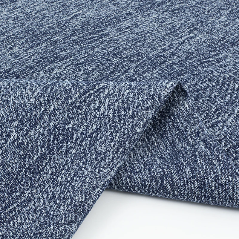 Washed Denim Fabric By The Meter for Jeans Coats Clothing Pants Sewing Drape Winter Thickened Pure Cotton Designer Cloth Fashion