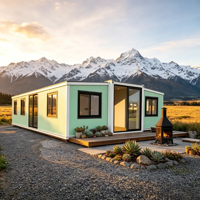 20ft 30ft 40ft Strong Easy Install Expandable Container House with Bathroom Kitchen Fireproof Anti-Seismic Structure Tiny Home
