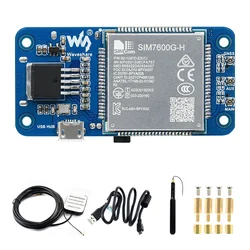 Raspberry Pi Expansion Board SIM7600G-E 4G HAT (B) Support LTE Cat-4 4G 3G 2G GNSS Positioning Global for Raspberry Pi Zero W