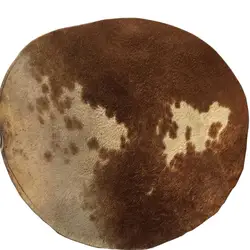 1Pc 35/45/55Cm Diameter Cow Fur Leather Percussion Musical Instrument Hand Diy Drum Skin Accessories Drumhead