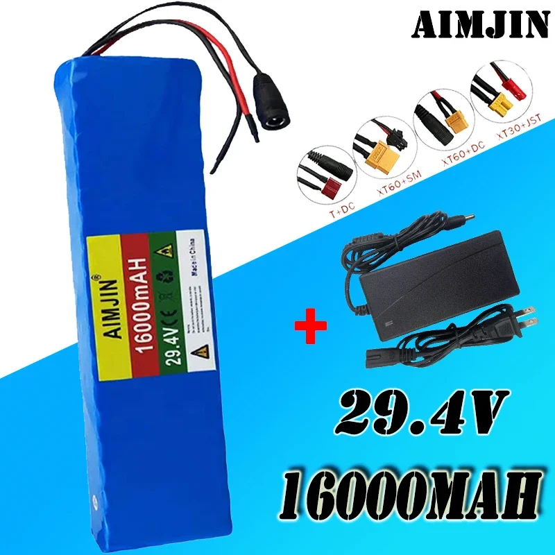 

29.4V 7S5P 18650.00 16Ah Rechargeable Lithium Ion Battery Pack 29.4V for Batteries+29.4V Charger battery pack