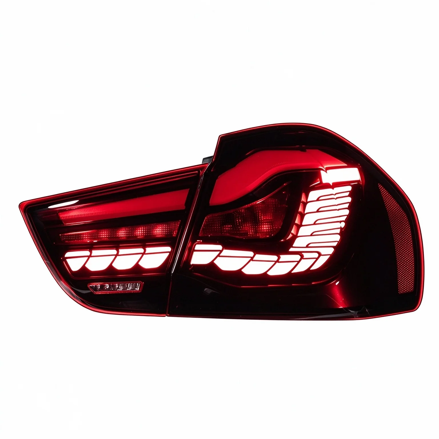 Car Styling LED Taillight Assembly for BMW 3 Series E90 2009-2012 Dragon Scale Dynamic Sequential Turn Signal Replacement