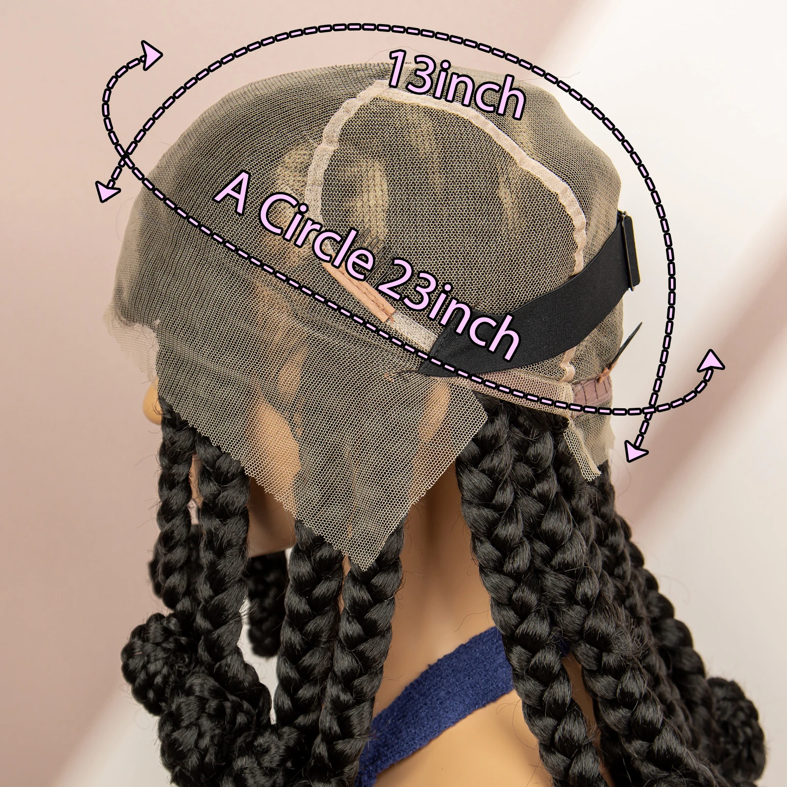 14 Inches Box Braided Wigs for Black Women Short Bob Bantu Braided Wig Cornrow Braiding Hair Wigs Full Lace Wigs