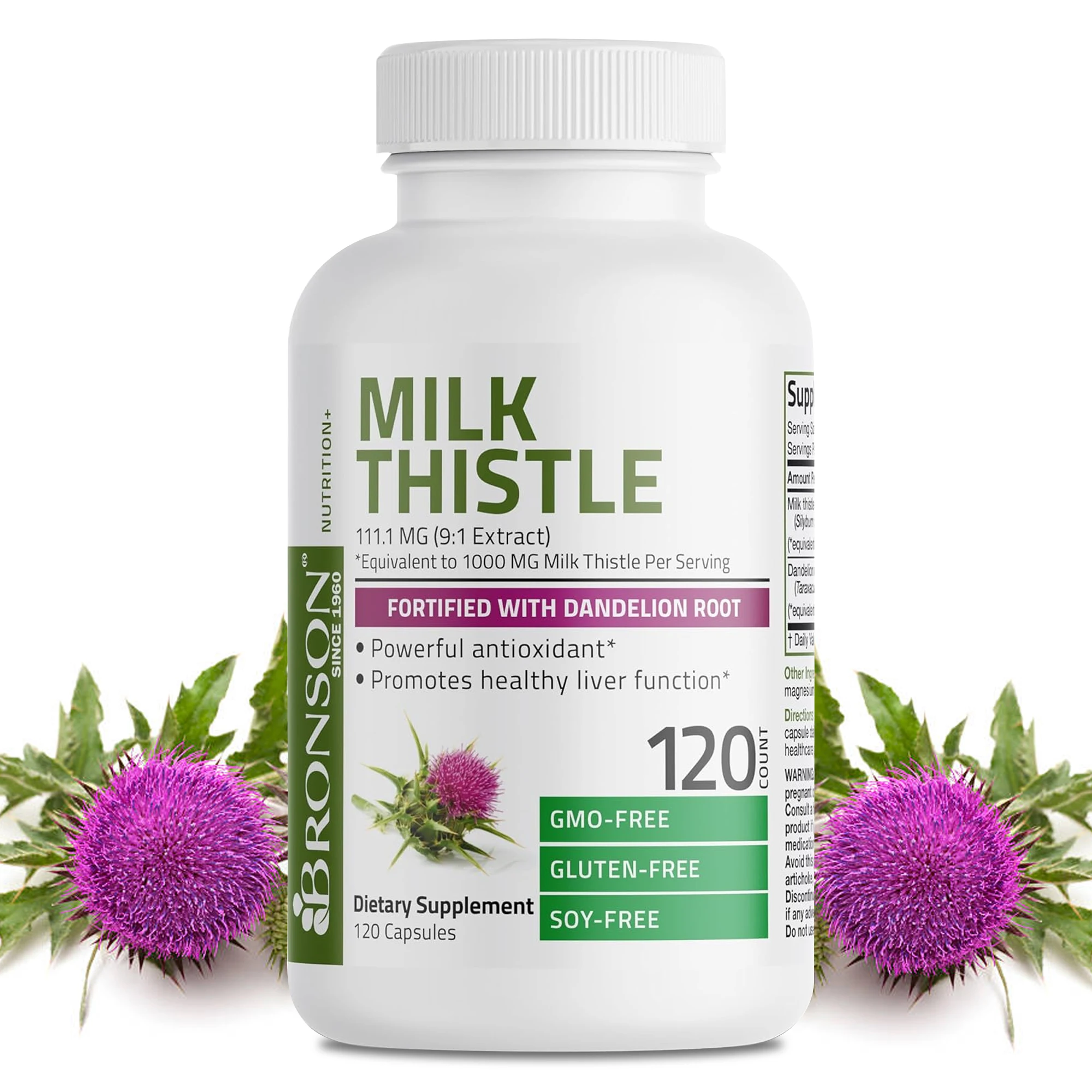 شوك الحليب 1000 ملغ - يساعد على دعم وظائف الكبد الصحية وإزالة السموم والتطهير، ومضادات الأكسدة الطبيعية، والحفاظ على الصحة #1