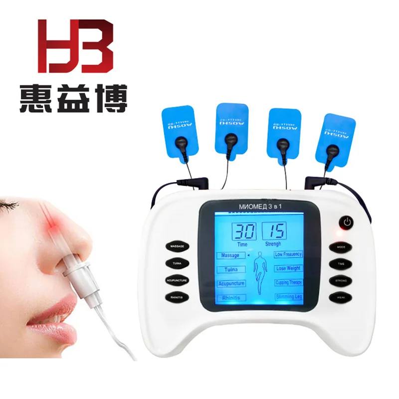 

Cross-border English Multifunctional Color Screen Massager Household Dual Output Physiotherapy Instrument Multifunctional Digita