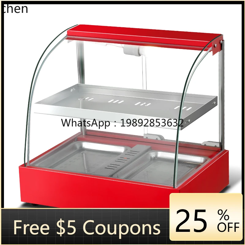 P27 Food Insulation Display Cabinet Egg Tart Fried Chicken Desktop Insulation Cabinet Insulation Box