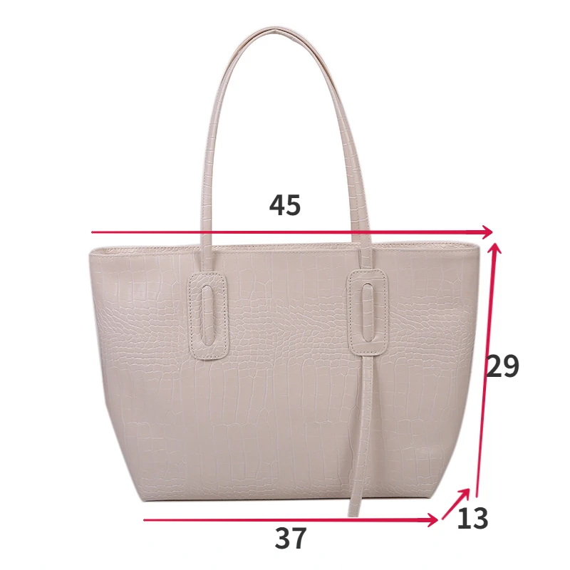 TRAVEASY 2024 Large Capacity PU Leather Top Hand Bags for Women Fashion Solid Color Female Tote Bags Casual Ladies Shoulder Bags