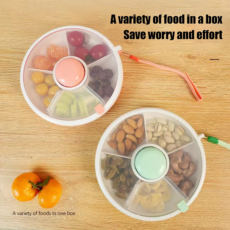 

Rotating Snack Container Kids Snack Spinner Portable Candy Snack Storage Box Home Moisture-proof Leak Proof Sealed Boxes