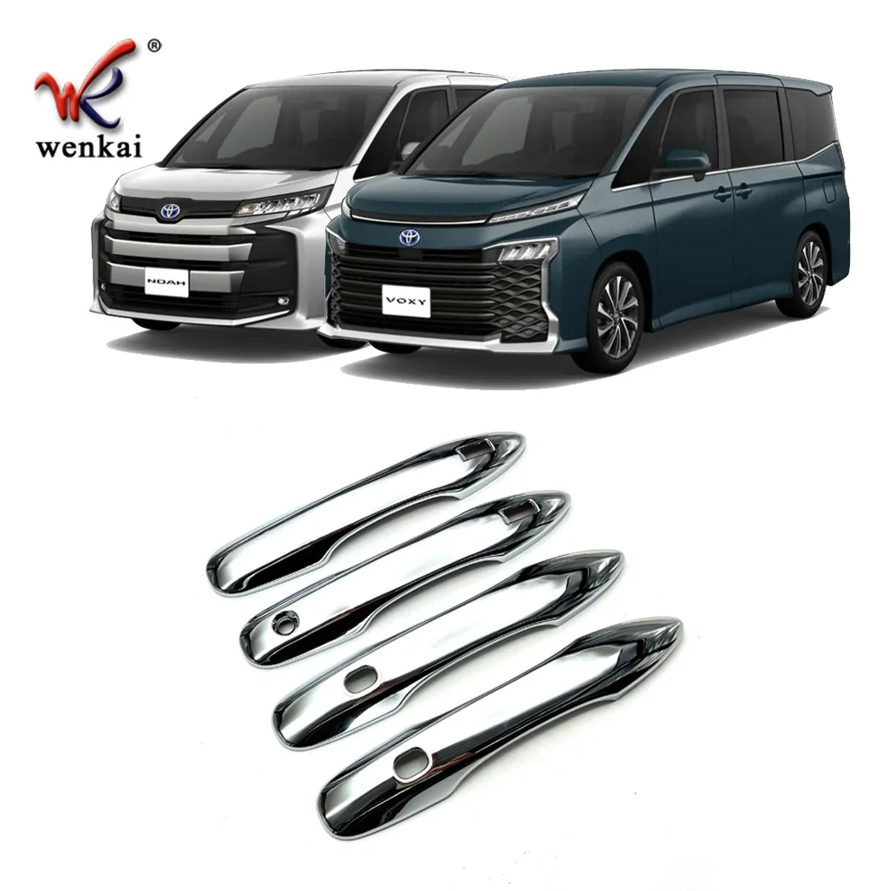 For 2022 Toyota Noah Voxy 90 Series Outside Door Handle Decoration Cover Cap Ornament ABS Chrome