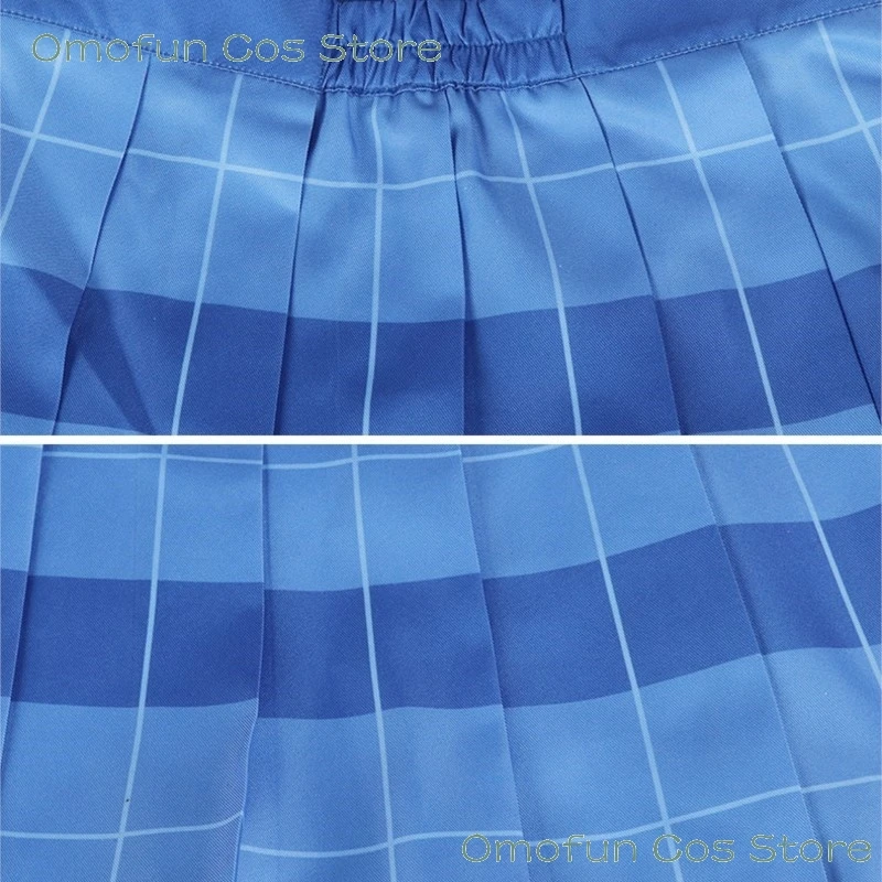 Chitose Is In The Ramune Bottle Yuuko Hiiragi Asuka Nishino أزياء تنكرية أنماط السترة مجموعة الجنس مطوي منقوشة تنورة حفلة كوس #5