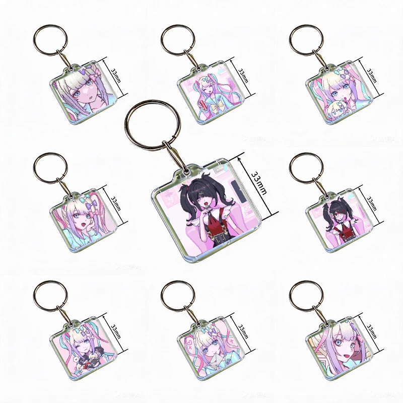 Needy Girl Overdose Acrylic Keychain Handmade Hanging Ornaments for Clothes Backpack Decoration Accessories Gifts with Friends