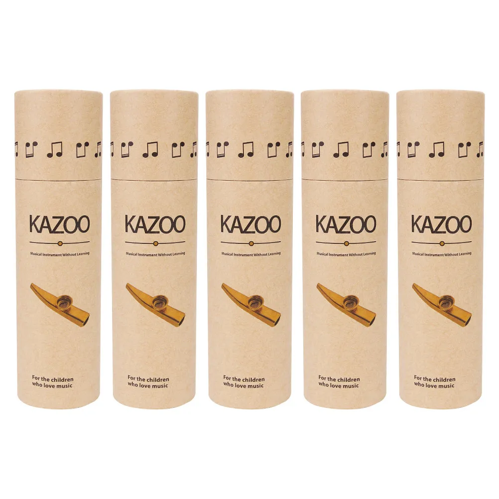 5Pcs Kazoo Storage Box Premium Paper Material Waterproof Wear Resistant Protective Storage for Kazoo Portable Musical Instrument