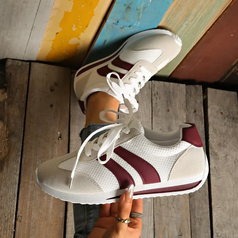 ผู้หญิงสบายๆน้ําหนักเบาBreathableกีฬารองเท้า2025ฤดูใบไม้ผลิฤดูใบไม้ร่วงใหม่All-Match Runningรองเท้าผ้าใบZapatos De Mujer