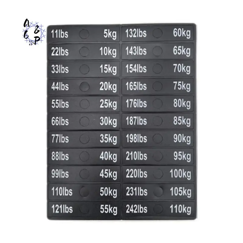 A68P-Circuit Breaker Label Sticker Gym Self Sticky Weighted Block Label Sticker Exercise Equipment Decals Weight Stack Labels