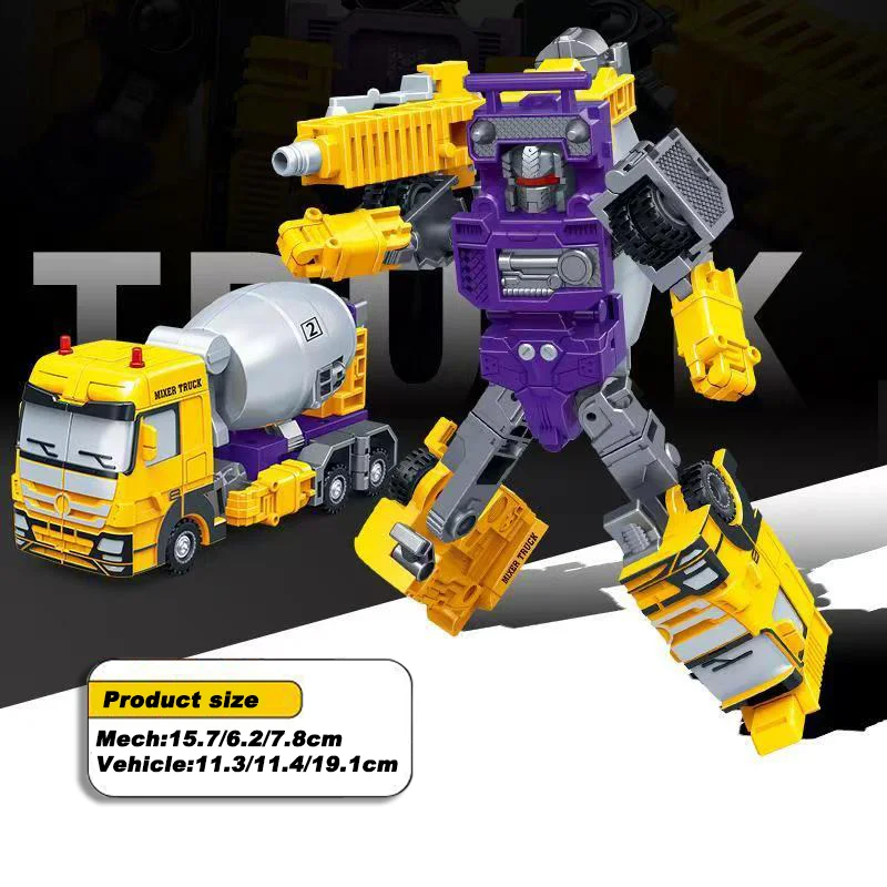 5 in 1 소방차 변환 팀 결합 피규어 어린이 변환 로봇 장난감 플라스틱 모델 에디션 어린이 선물