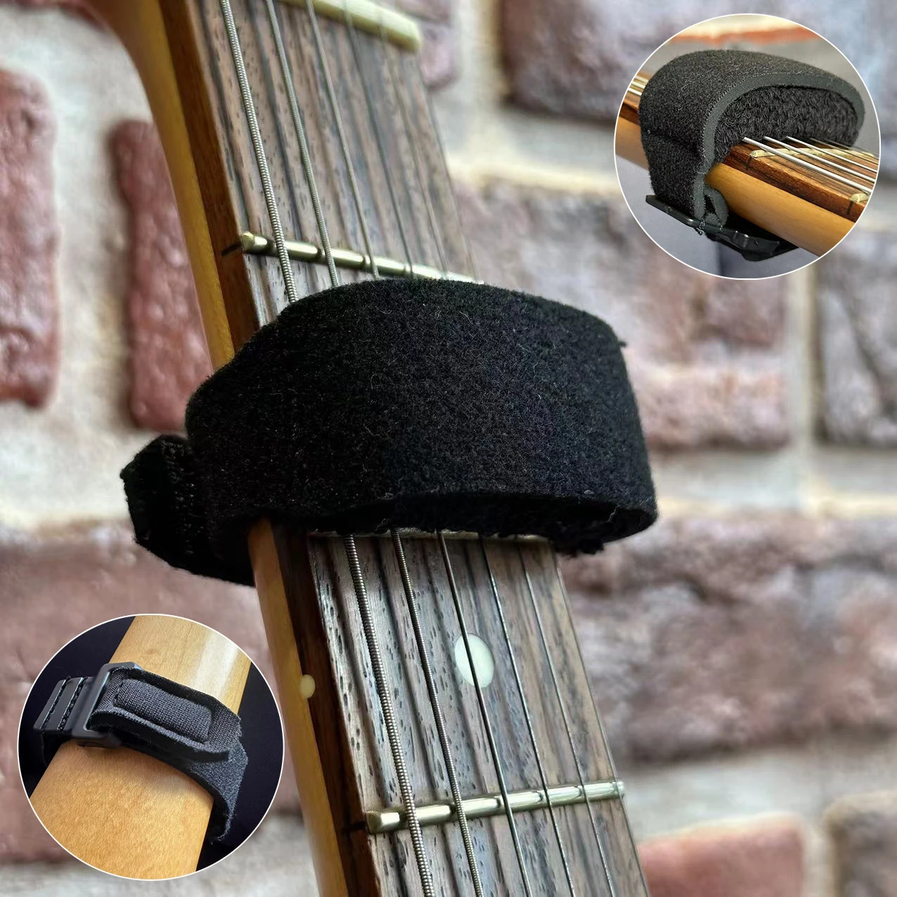 Guitar Fret Strings Mute Strap Noise Damper Silent Wraps Beam Tape for Guitars Bass Ukulele String Instruments Parts&Accessories