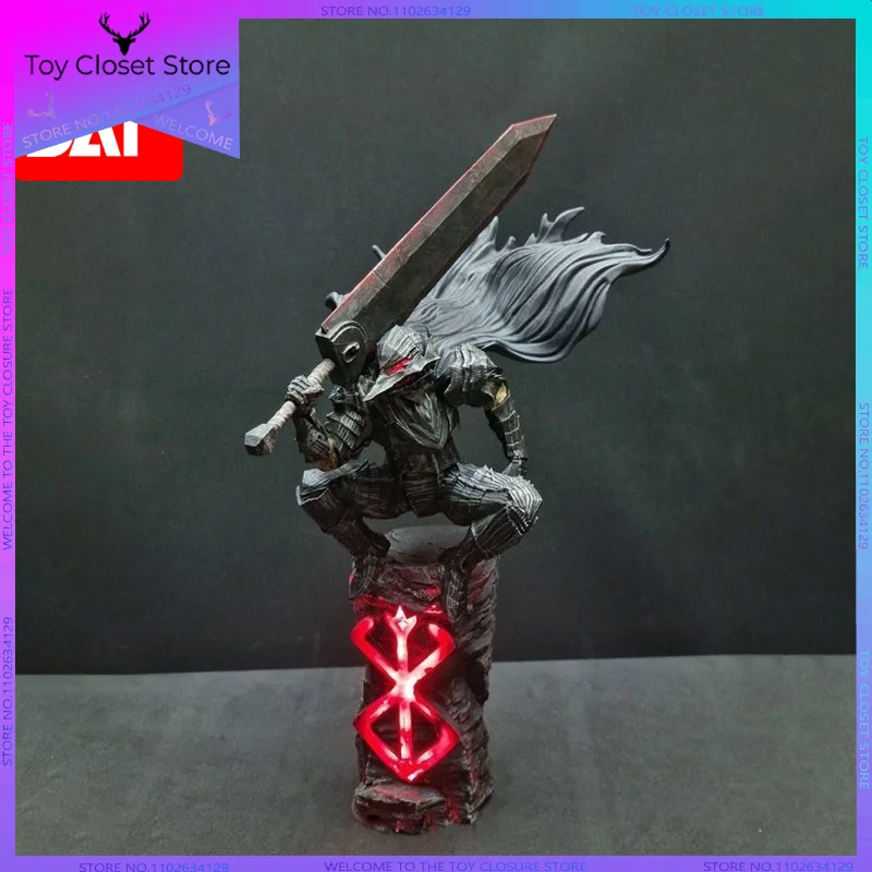 25cm Berserk Guts L Anime Figure Guts Berserker Armor Action Figure Berserk Black Swordsman Figurine Model Collection Doll Toys