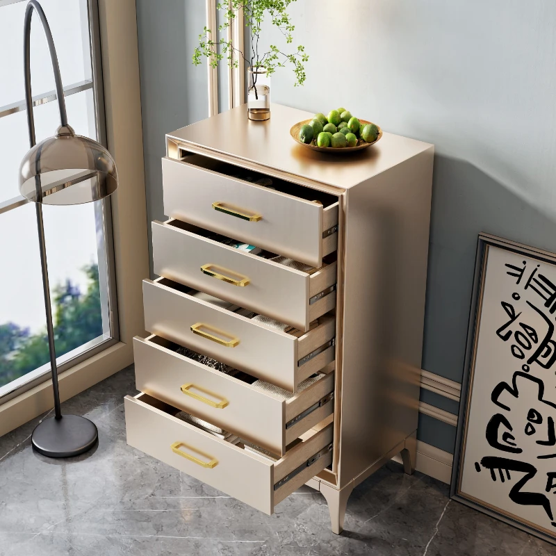 Luxury Wood Living Room Cabinets Morden Storage Entrance Organizer Cabinet Chest Of Drawers Cajoneras Home Furniture image 5