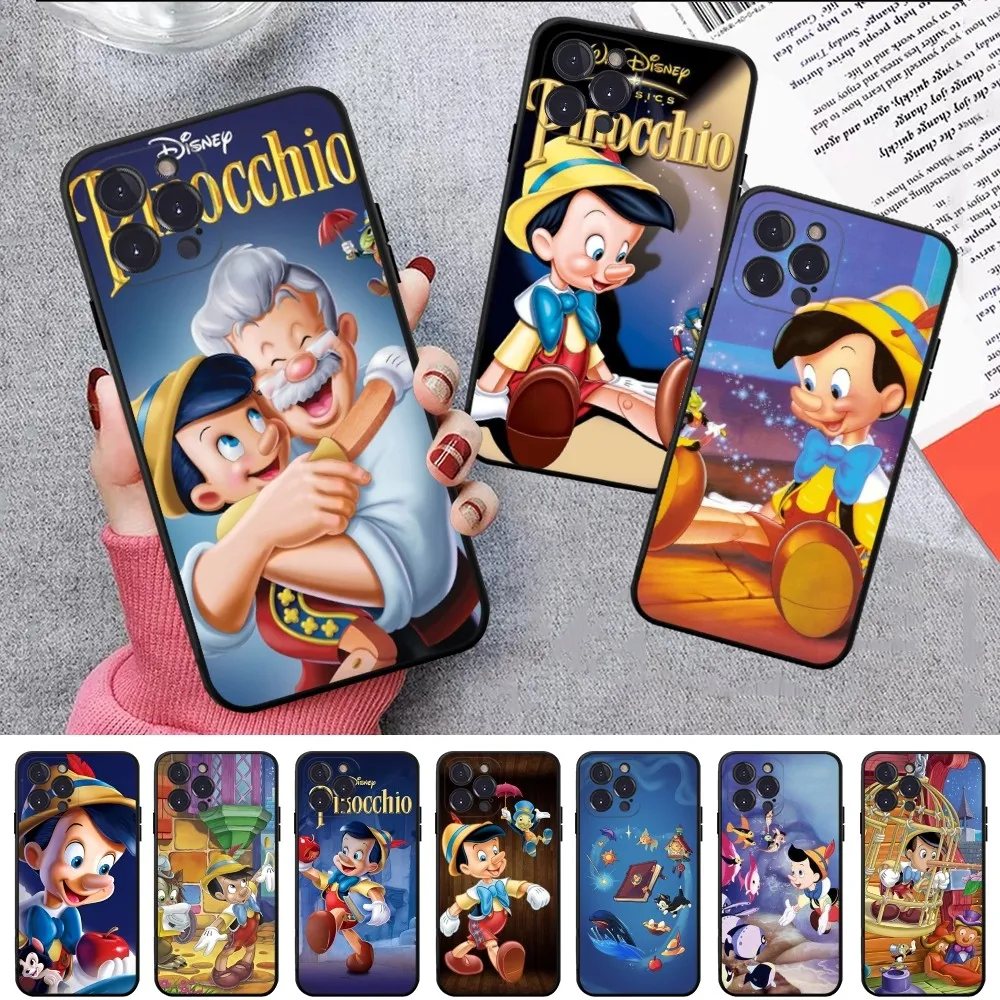 Disney Pinocchio Phone Case For IPhone 15 14 11 12 13 Mini Pro XS Max Cover 6 7 8 Plus X XR SE 2020 Funda Shell