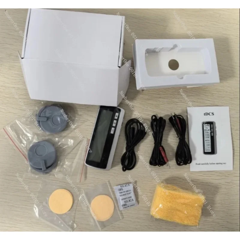 TDCS transcranial direct current stimulation device for and brain fatigue, helps with concentration, and acts as a brain ma