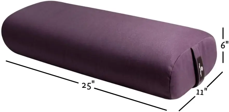 Hugger Mugger Standard Yoga Bolster - Firm, Supportive, Handmade, Durable