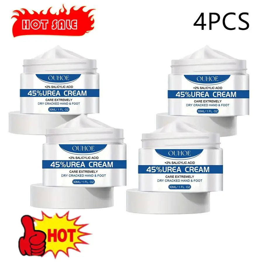 

4X Anti Drying Foot Cream Urea Crack Heel Calluses Dead Skin Removal Soothing Chapping Repair Moisturizing Hydration Hand Feet