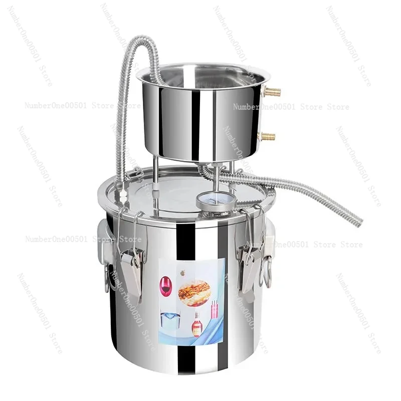 Diy20l Distillator, 304 Stainless Steel, Alcohol, Alcohol Manufacturing, Wine Oil, Bakery Equipment