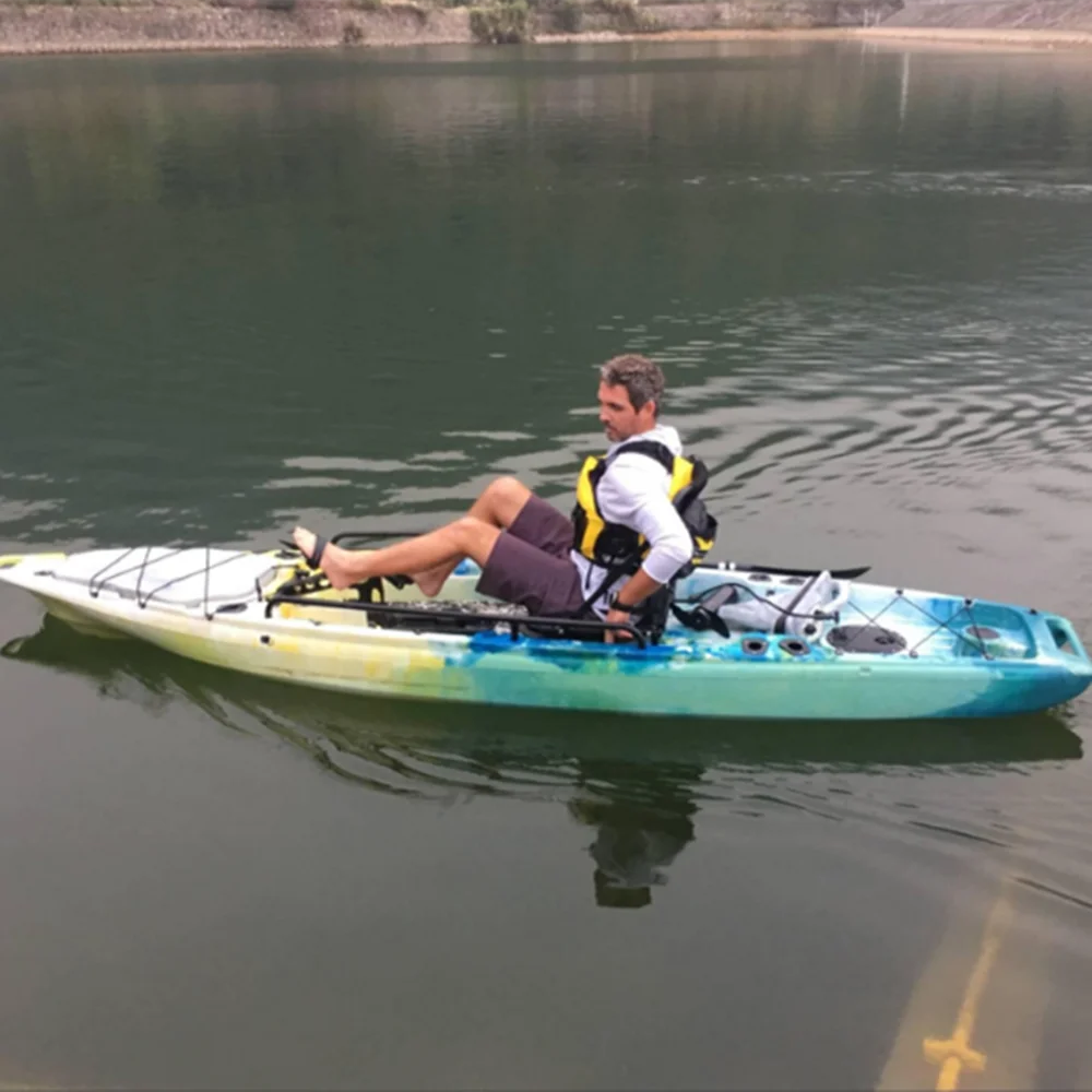 

RC Single Fishing Kayak, Aluminum Power Boat with Outboard Engine 2025