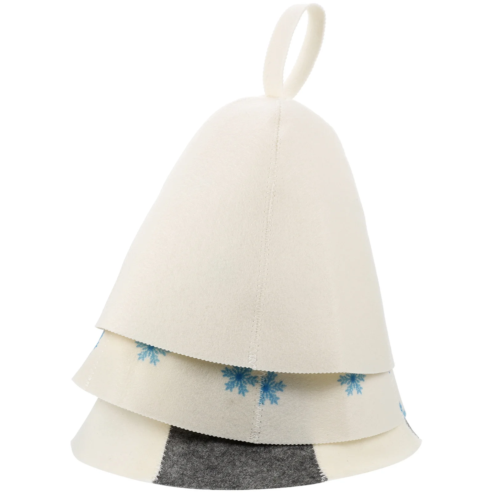 

3Pcs Absorbent Felt Sauna Hats Thick Bath Hats Breathable Lightweight Bathing Caps for Men Women Sauna Hat Bathing Hat