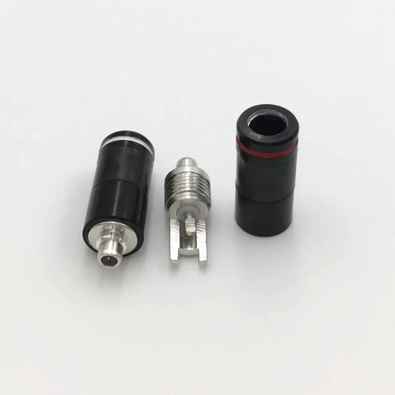 10Pair Rhodium Plated Earphone Pin Plug DIY HiFi for Shure SE535 SE846 UE900 Carbon Fiber Shell MMCX Silver Connector