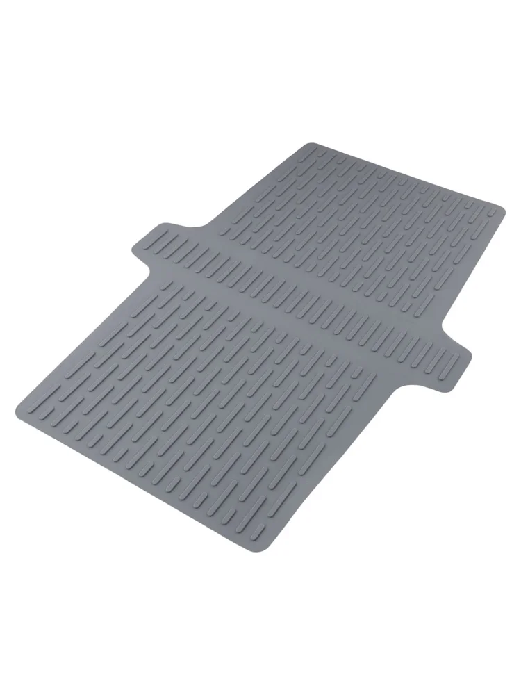 

Dishwasher Safe Sink Mat 44.7x32.5x0.15cm Silicone Sink Mat Dishwasher Safe Double Sink Cover Patterned Texture