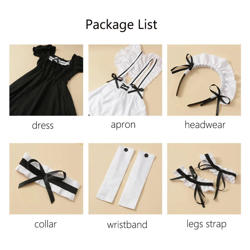 Lolita maid dress girls lovely maid cosplay anime costumes Lolita dresses cafe maids maid costume Halloween costume