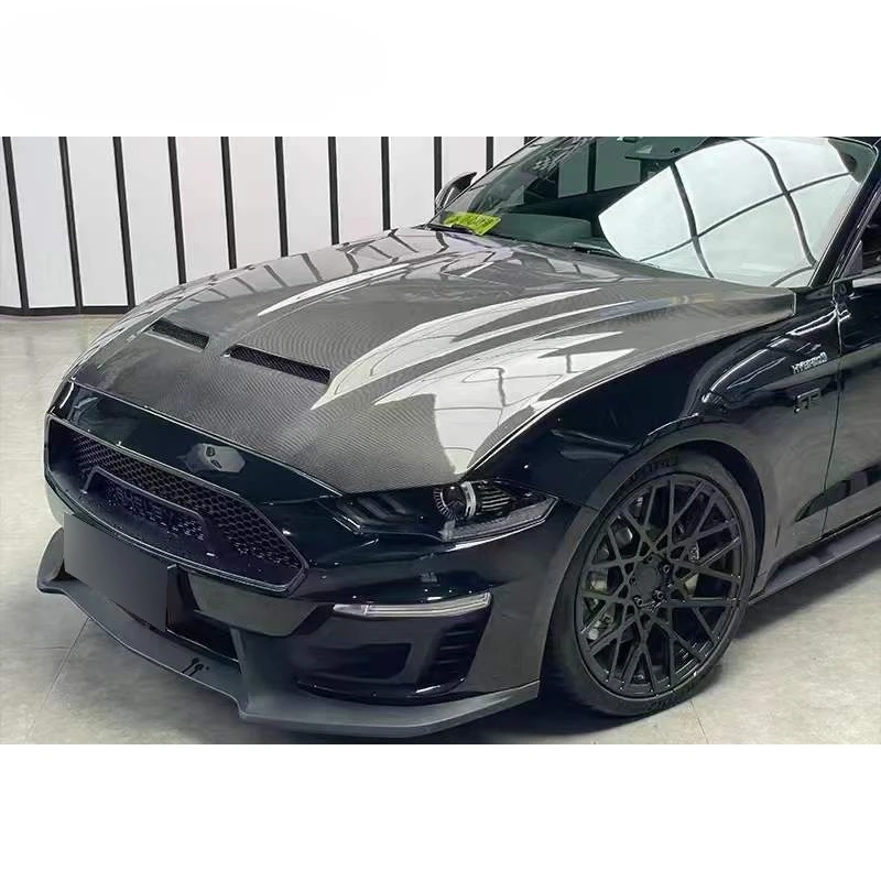 

Новая карбоновая крышка двигателя (капот) для Ford Mustang Cobra, черная, для моделей 2019-2020 годов, аксессуары для тюнинга/модернизации автомобиля