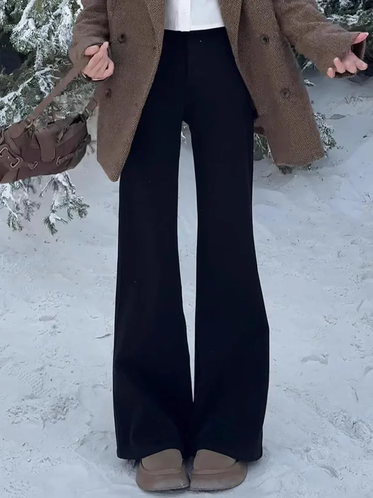 

High Waist Flared Jeans Women's Spring New plus Size Slimming Hip Covering Elastic Bell Bot Pants Casual Sle Denim