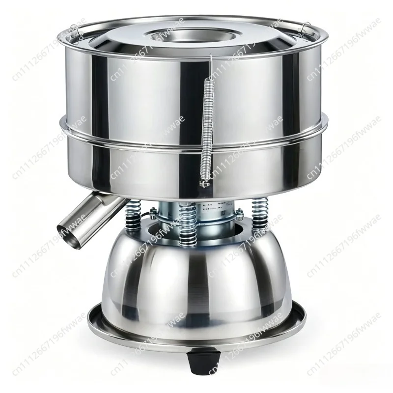 Electric Vibrating Screen Powder Screening Sifting Machine Stainless Steel Powder Sieve Machine with 10CM Height Optional Mesh