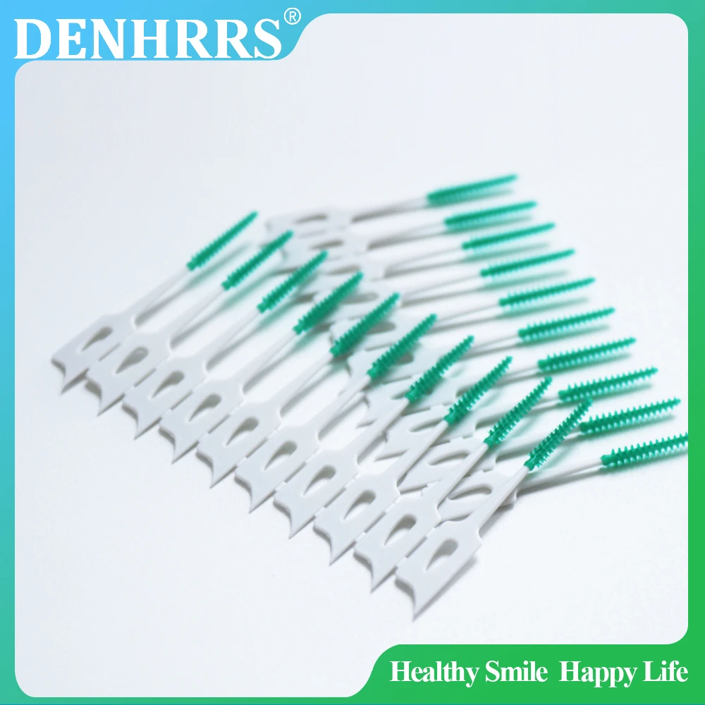 200Pcs/Box Oral Care l Interdental Brush Elastic Massage Soft Toothpick Care Cleaning Tools