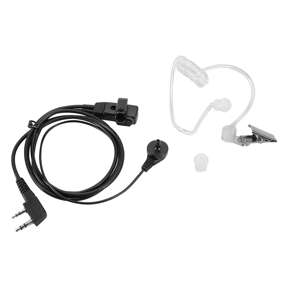 Walkie Talkie de tubo acústico con cubierta de 2 pines, auricular con cancelación de ruido, sonido claro, auriculares de Radio bidireccionales para ciclismo