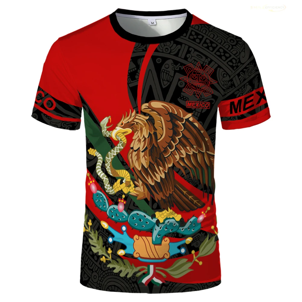 Mexico Jersey T Shirt Summer Outdoor Sports Football Uniform Mexican Mexican Flag Independence Day Gifts Short Sleeved T-shirts