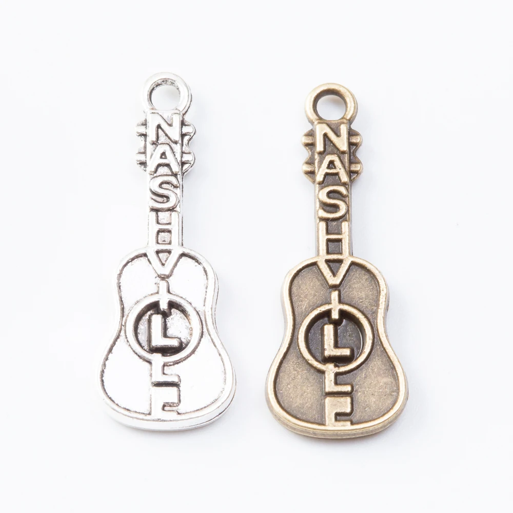 20pieces (Musical Instruments) vintage zinc alloy charm metal pendant DIY jewelry discovery making accessories2864