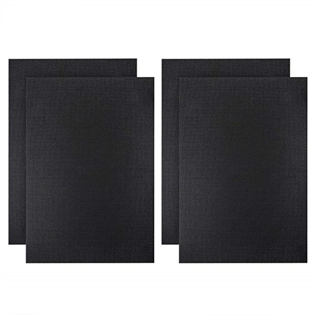 

4 шт., ткань для вышивки крестом, черная ткань для вышивки своими руками, набор для рукоделия, прочный, безопасный материал для шитья ручной работы