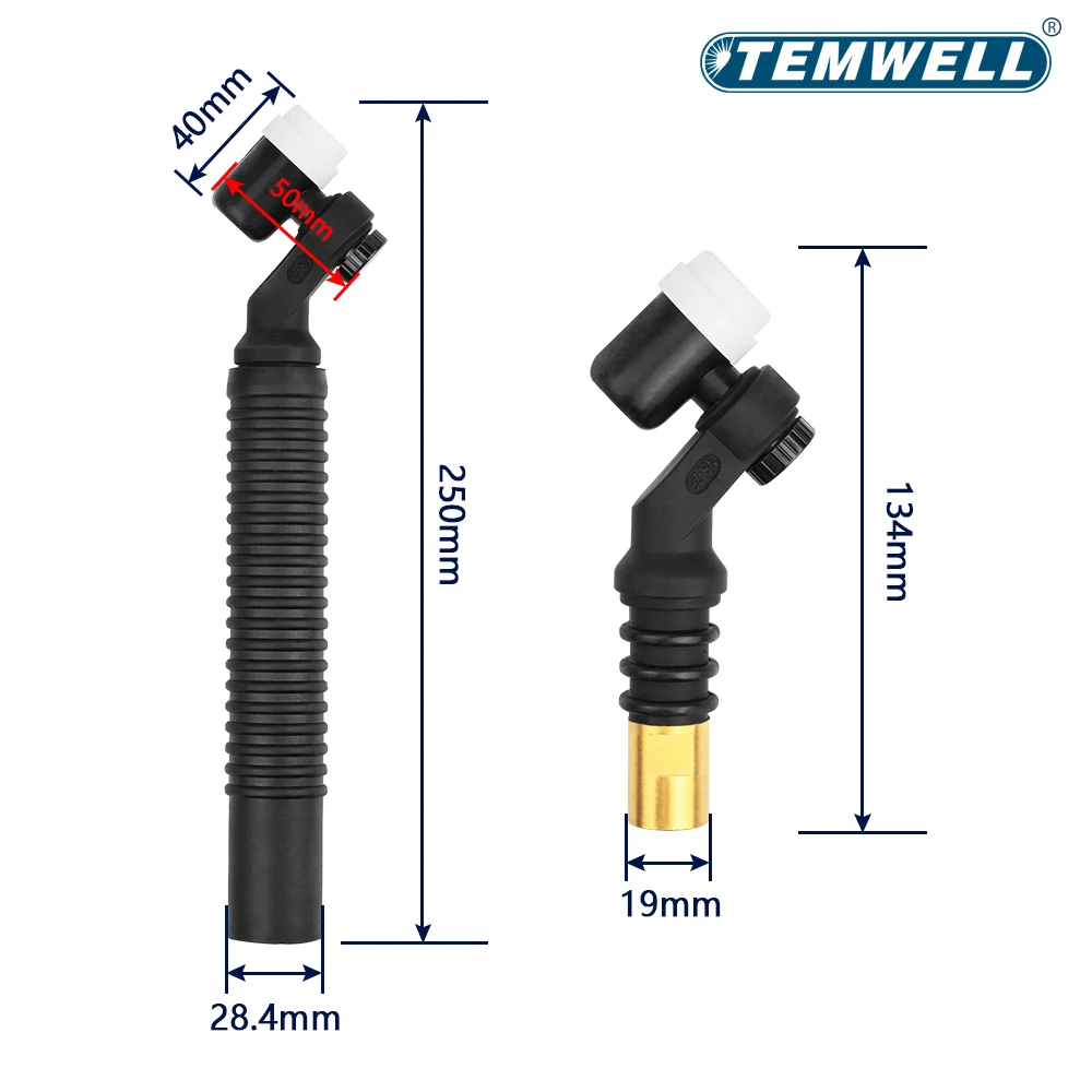 NR26 Argon Air Cooled  250A Tig Torch Head Swivel Welding Body 360° Swivel Rotate Spin Neck Head  For WP26 Gss Welding Torch - view 5