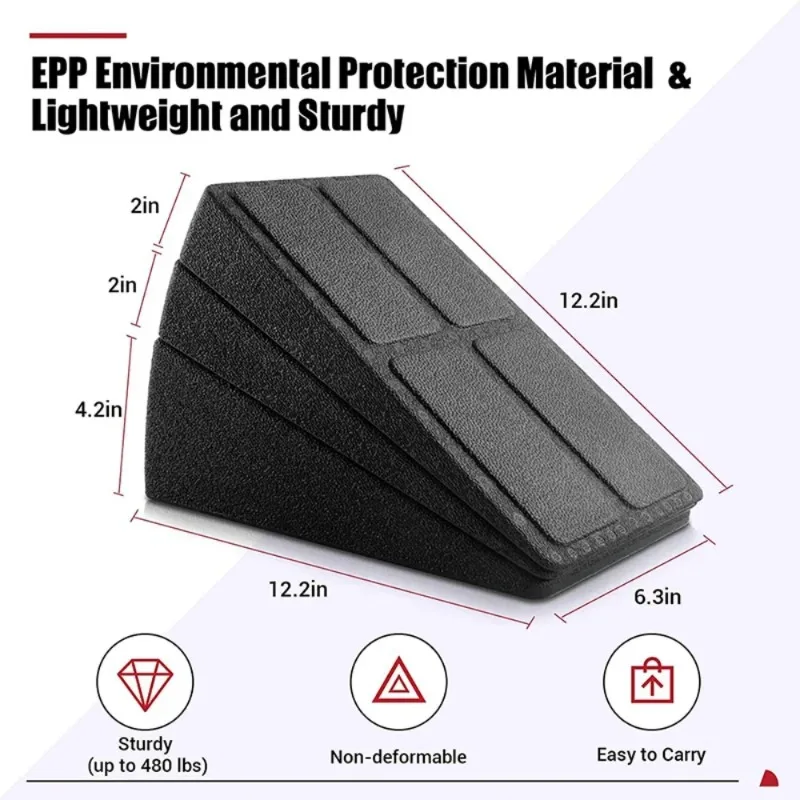 3 шт./компл. носилки для икр, наклонные блоки, наклонная доска, регулируемые нескользящие носилки для ног для упражнений в тренажерном зале, фитнес, аксессуары для йоги