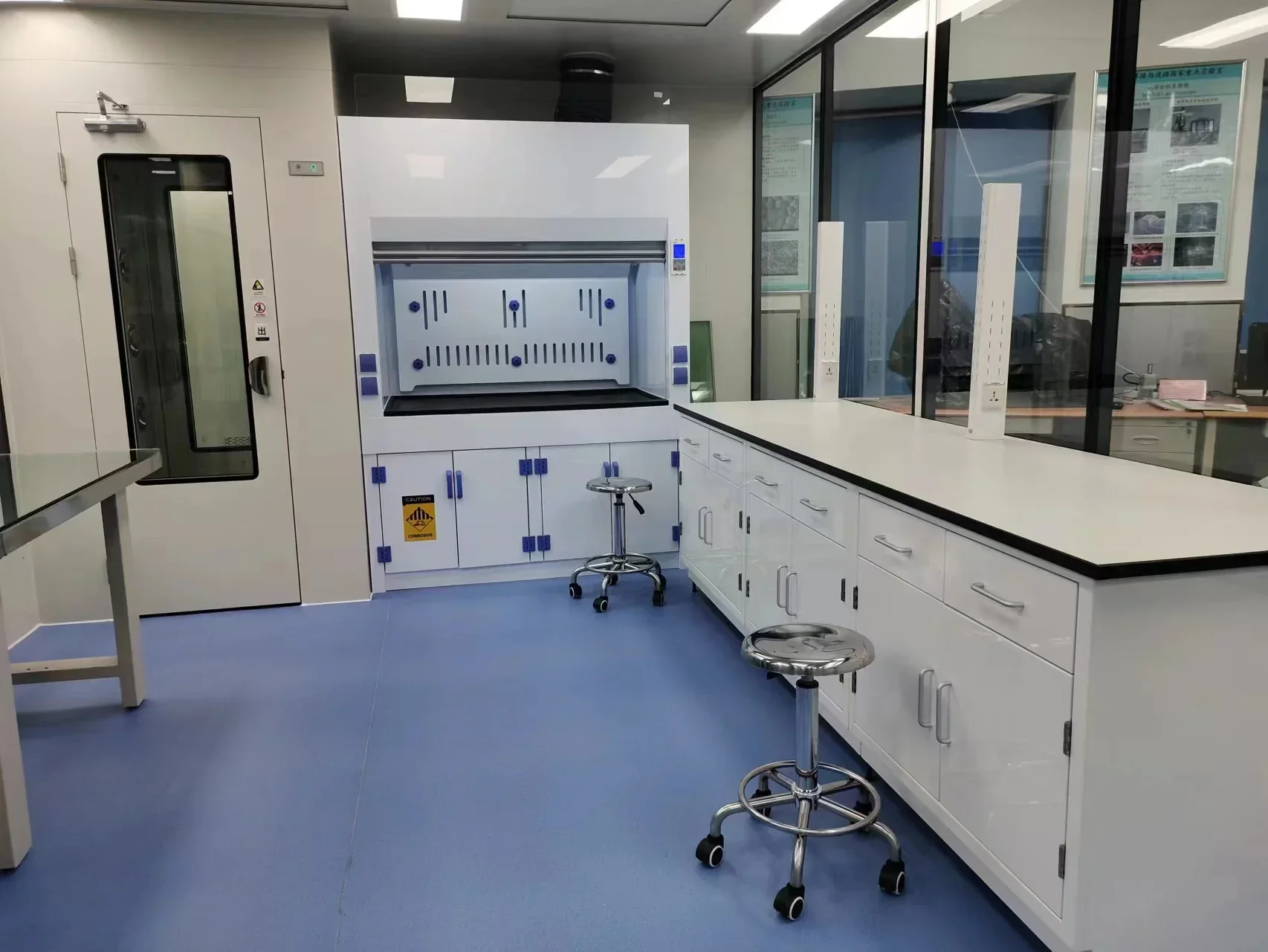 PP Fume Hood With Exhaust System For Clean Room