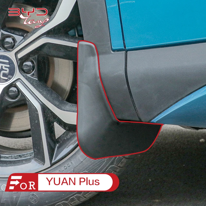 

4PC Mudguards for BYD Atto 3 Yuan Plus EV 2021~2023 Accessories 2022 Mud Flaps Anti-splash Guards Fender Rear Wheel Car Styin