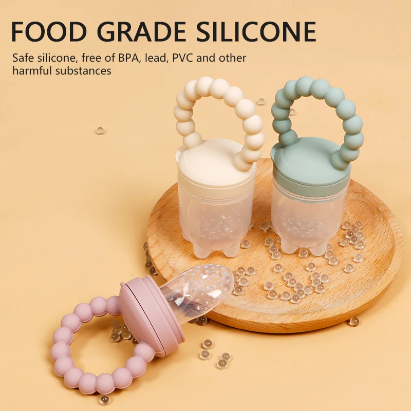 Modabebe Hoa Quả Cho Bé Ăn Núm Vú Silicone Mềm Trẻ Em Nhai Thức Ăn Núm Vú Cho Bé Ăn Đậu Nành Tươi Thực Phẩm Nibbler