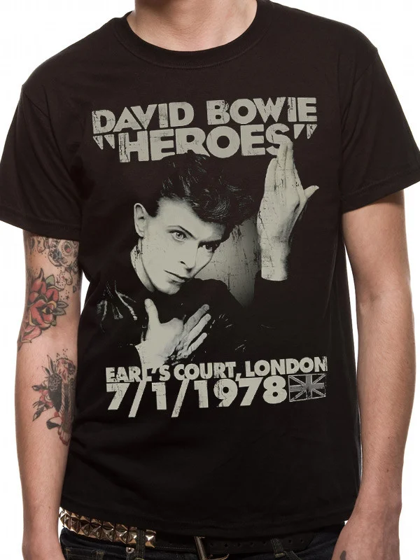 2026 Summer Loose Print T-shirt, David Bowie 