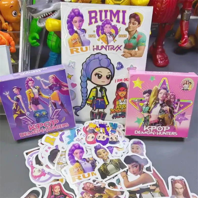 

50pcs/Box KPop Figure Stickers Birthday DIY Stickers Scrapbooking Phone Luggage Skateboard Waterproof Decal