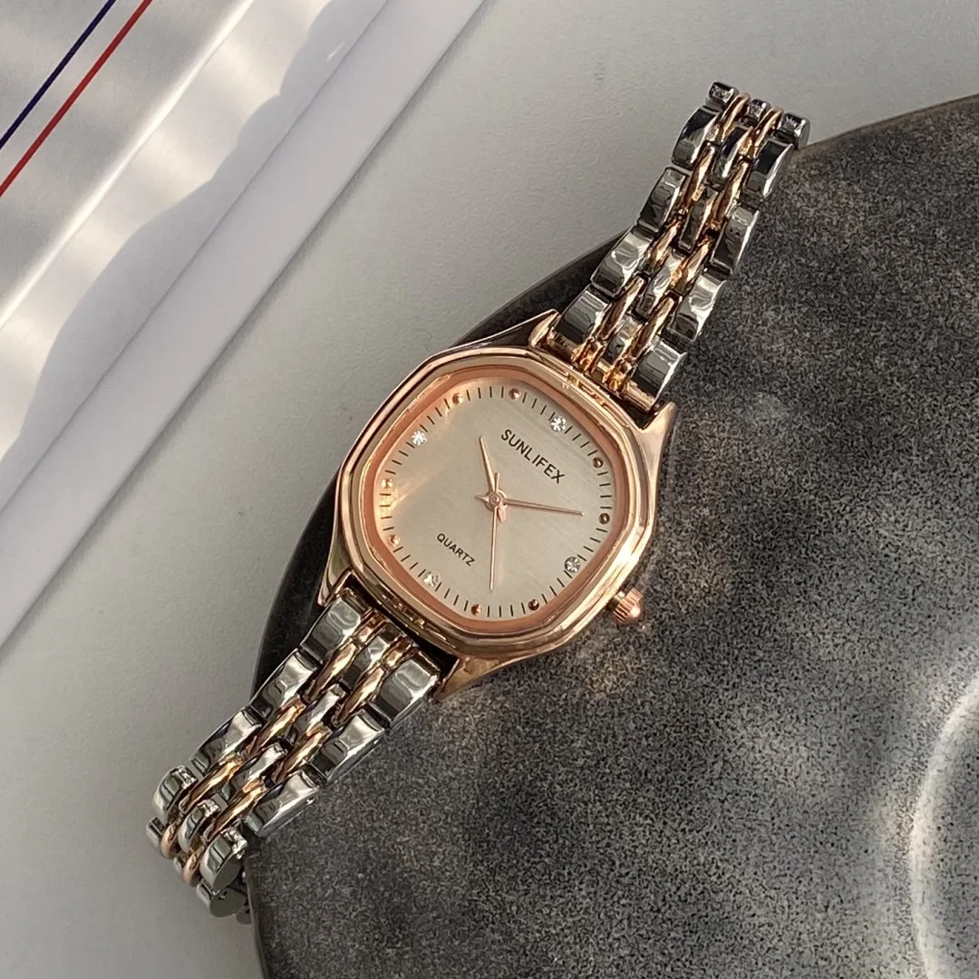 ควอตซ์นาฬิกาสําหรับผู้หญิงนักเรียนสุภาพสตรีนาฬิกาแฟชั่นนาฬิกาข้อมือของขวัญ Reloj Mujer Elegante Reloj De Mujer